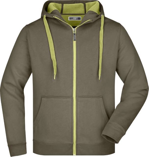 Daiber Men's Doubleface Jacket – Olive / Lime (Light) Green