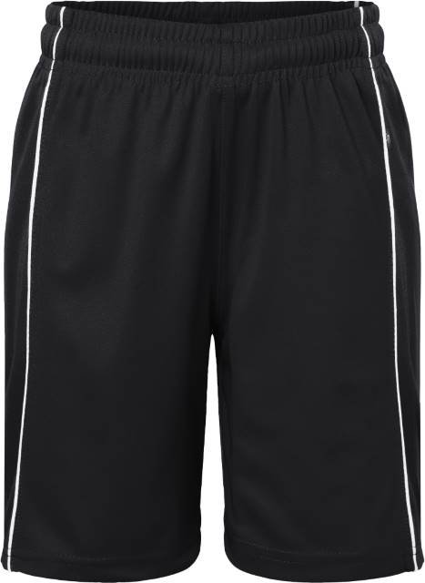 Daiber Junior Basic Team Shorts – Black / White