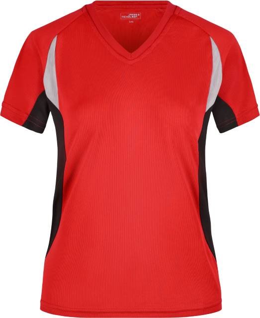 Daiber Ladies' Running-T – Red / Black