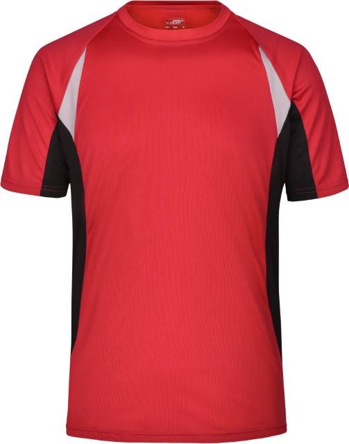 Daiber Men's Running-T – Red / Black