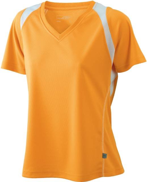 Daiber Ladies' Running-T – Orange / White
