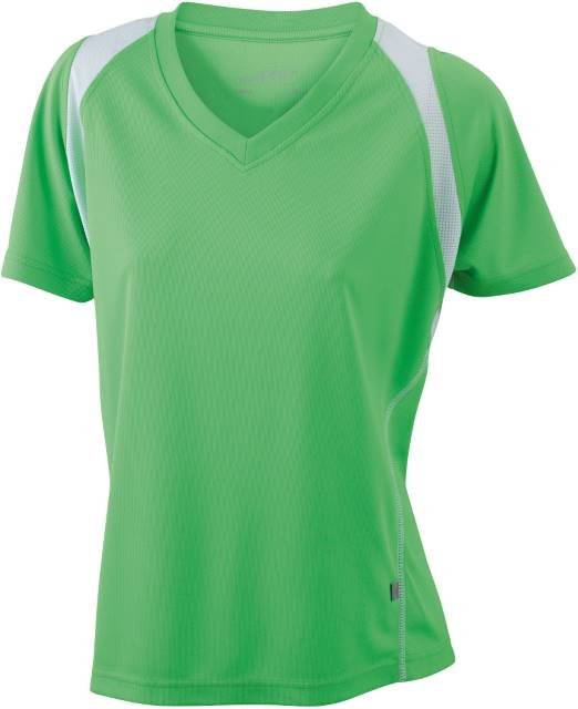 Daiber Ladies' Running-T – Lime Green / White