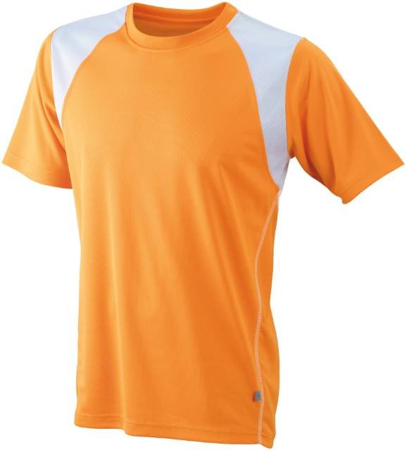 Daiber Men's Running-T – Orange / White