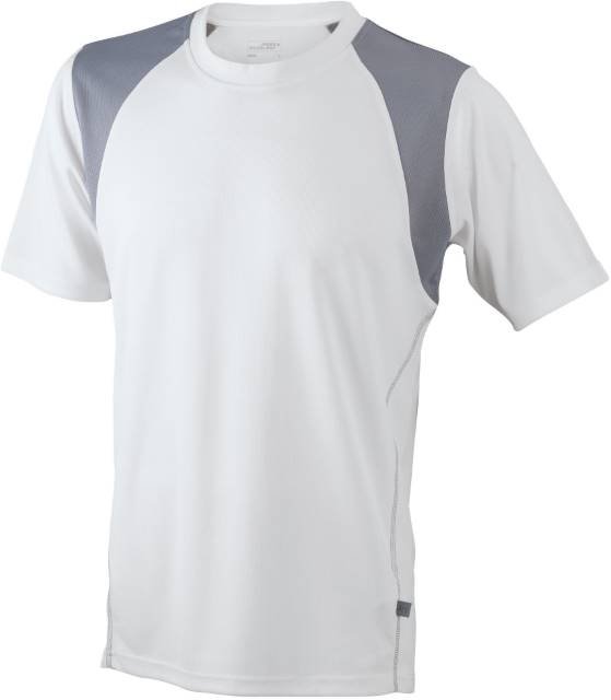 Daiber Men's Running-T – White / Silver (Solid)