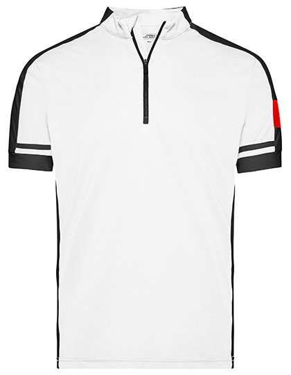 Daiber Men's Bike-T Half Zip – White