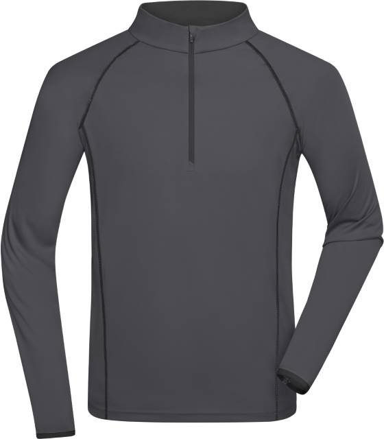 Daiber Men's Sports Shirt Longsleeve – Titan / Black