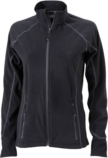 Daiber Ladies' Structure Fleece Jacket – Black / Carbon