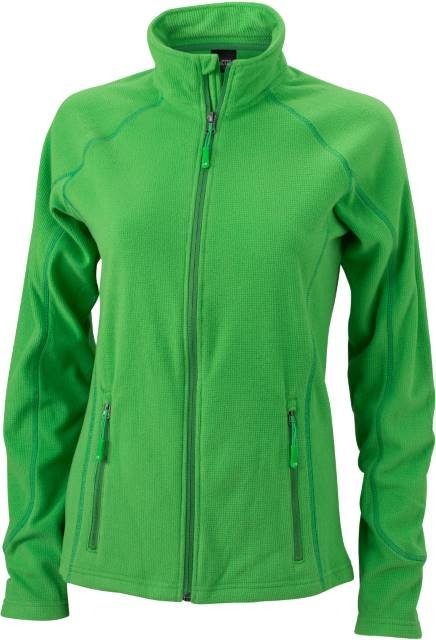 Daiber Ladies' Structure Fleece Jacket – Green / Dark Green