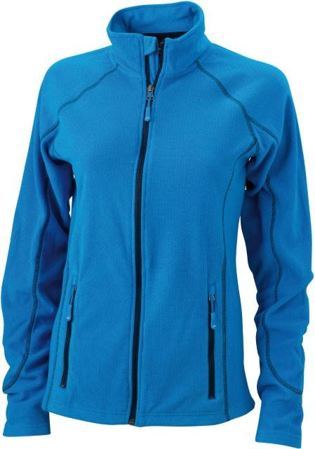 Daiber Ladies' Structure Fleece Jacket – Aqua / Navy