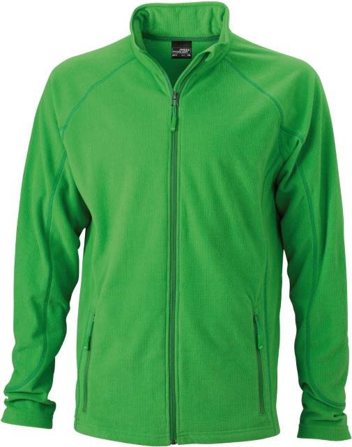 Daiber Men's Structure Fleece Jacket – Green / Dark Green