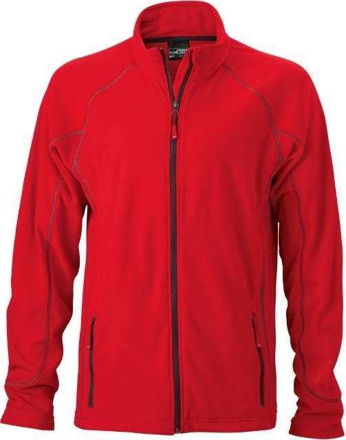 Daiber Men's Structure Fleece Jacket – Red / Carbon