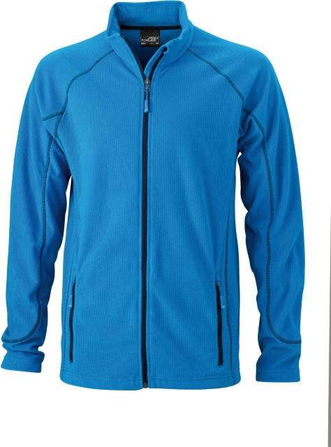 Daiber Men's Structure Fleece Jacket – Aqua / Navy