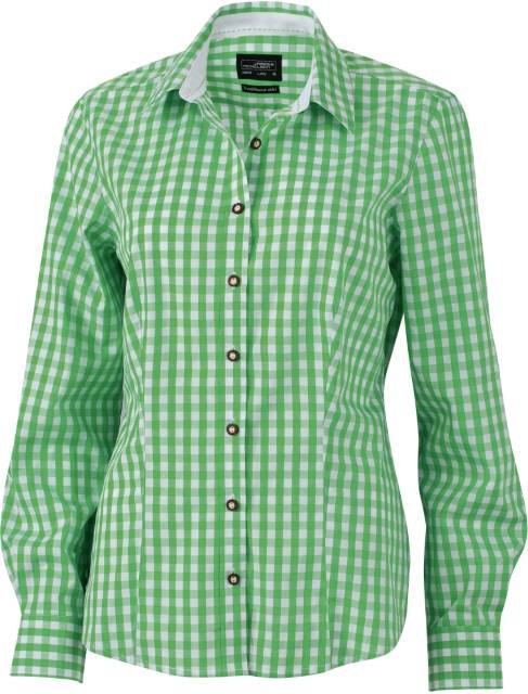 Daiber Ladies' Traditional Shirt – Green / White