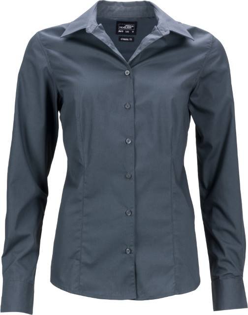 Daiber Ladies' Business Shirt Long-Sleeved – Carbon