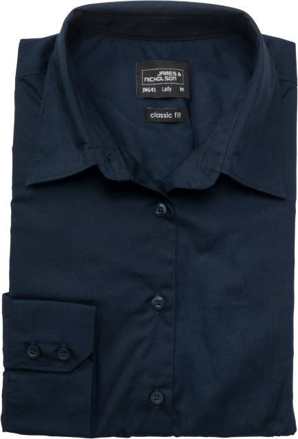 Daiber Ladies' Business Shirt Long-Sleeved – Navy