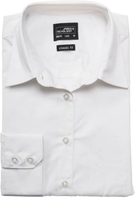 Daiber Ladies' Business Shirt Long-Sleeved – White