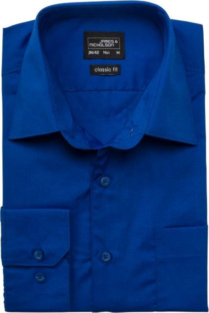 Daiber Men's Business Shirt Long-Sleeved – Royal