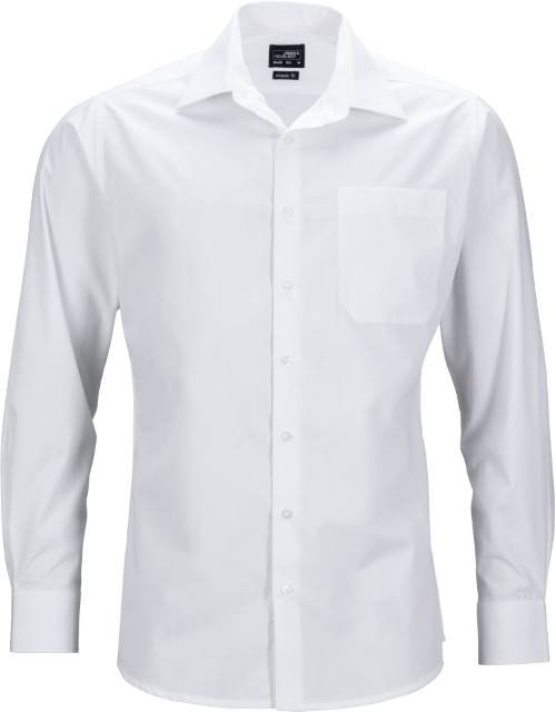 Daiber Men's Business Shirt Long-Sleeved – White