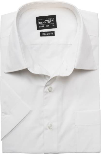 Daiber Men's Business Shirt Short-Sleeved – White