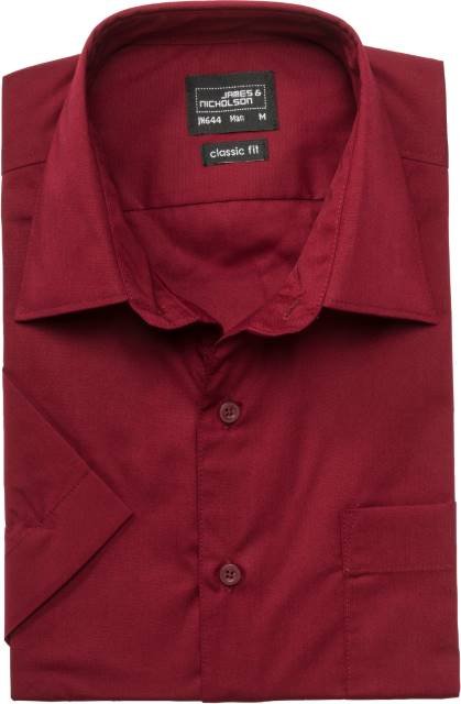 Daiber Men's Business Shirt Short-Sleeved – Wine