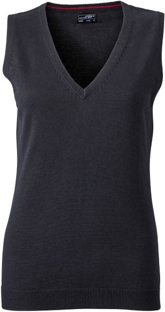 Daiber Ladies' V-Neck Pullunder – Black