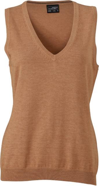 Daiber Ladies' V-Neck Pullunder – Camel