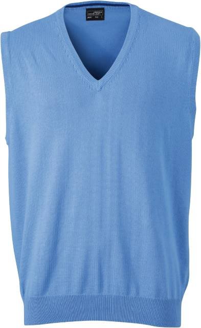 Daiber Men's V-Neck Pullunder – Glacier Blue