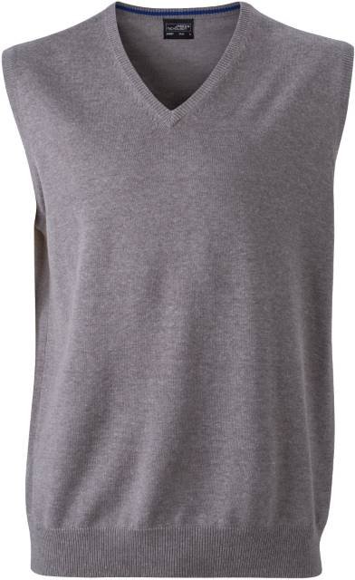 Daiber Men's V-Neck Pullunder – Grey Heather