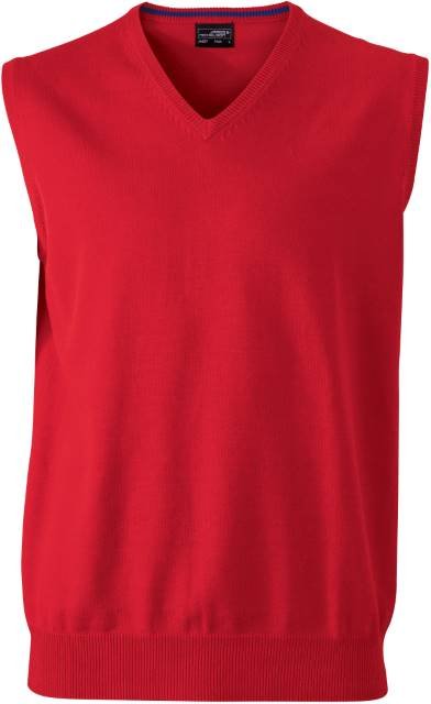 Daiber Men's V-Neck Pullunder – Red