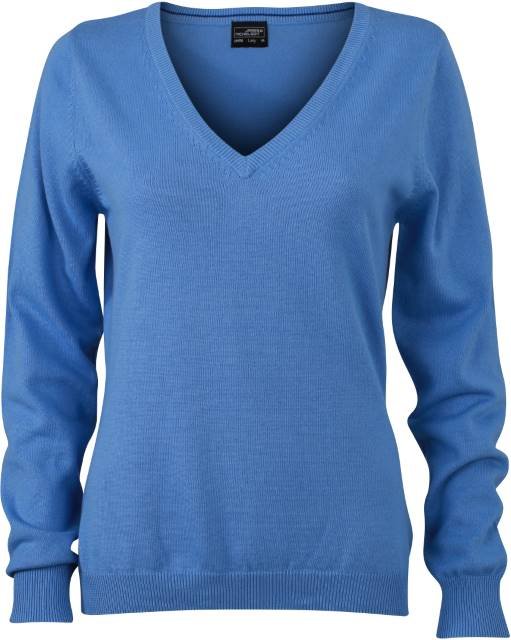 Daiber Ladies' V-Neck Pullover – Glacier Blue