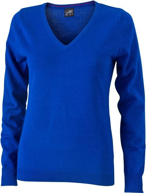 Daiber Ladies' V-Neck Pullover – Royal
