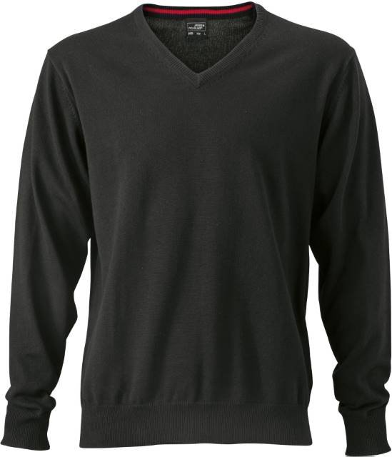 Daiber Men's V-Neck Pullover – Black
