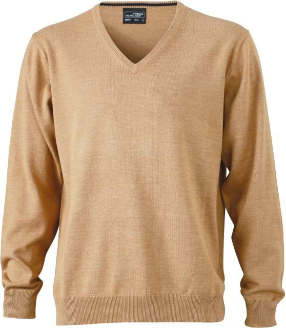 Daiber Men's V-Neck Pullover – Camel