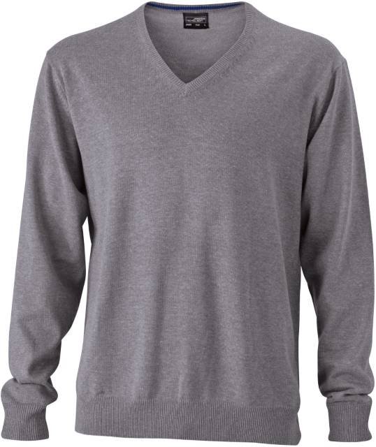 Daiber Men's V-Neck Pullover – Grey Heather