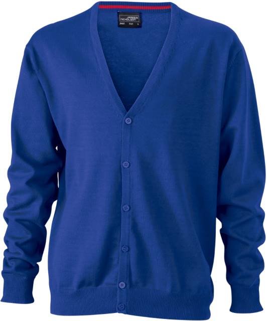 Daiber Men's V-Neck Cardigan – Royal