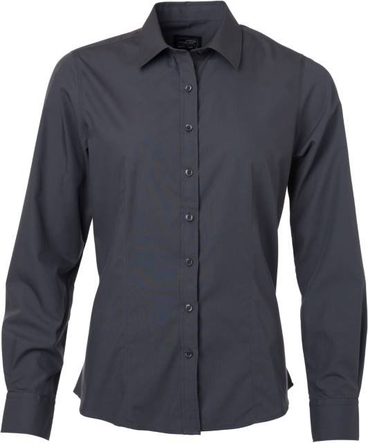 Daiber Ladies' Shirt Longsleeve Poplin – Carbon
