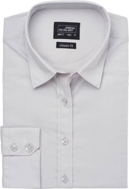 Daiber Ladies' Shirt Longsleeve Poplin – Light Grey