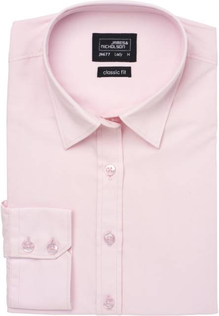 Daiber Ladies' Shirt Longsleeve Poplin – Light Pink