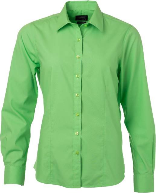 Daiber Ladies' Shirt Longsleeve Poplin – Lime Green