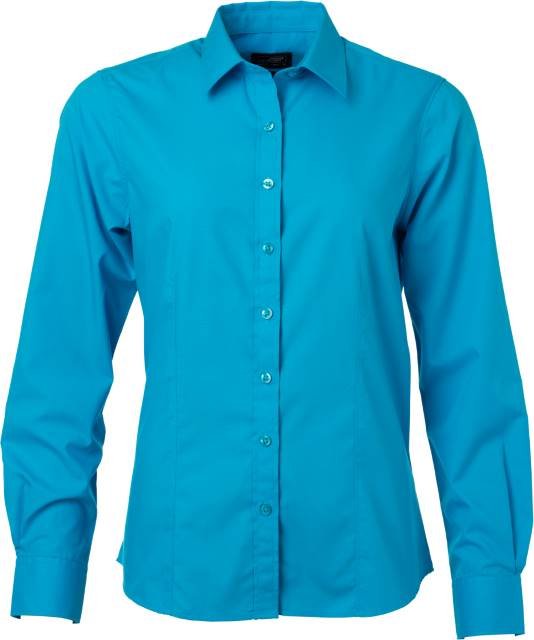 Daiber Ladies' Shirt Longsleeve Poplin – Turquoise