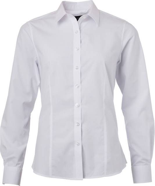 Daiber Ladies' Shirt Longsleeve Poplin – White