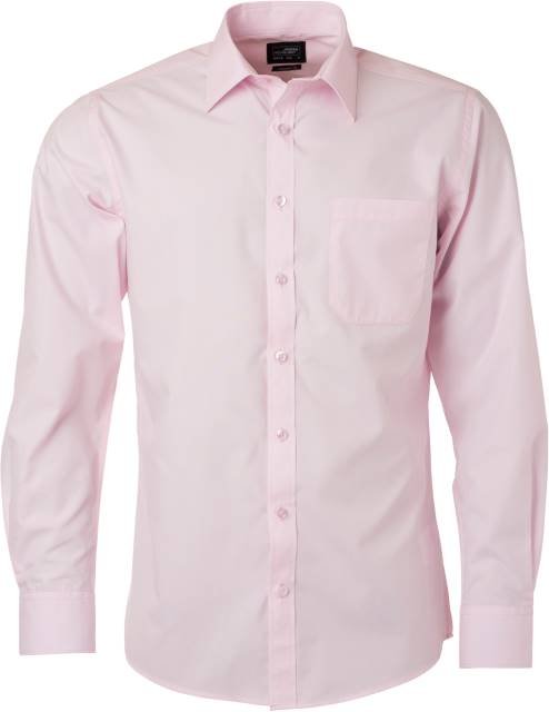 Daiber Men's Shirt Longsleeve Poplin – Light Pink