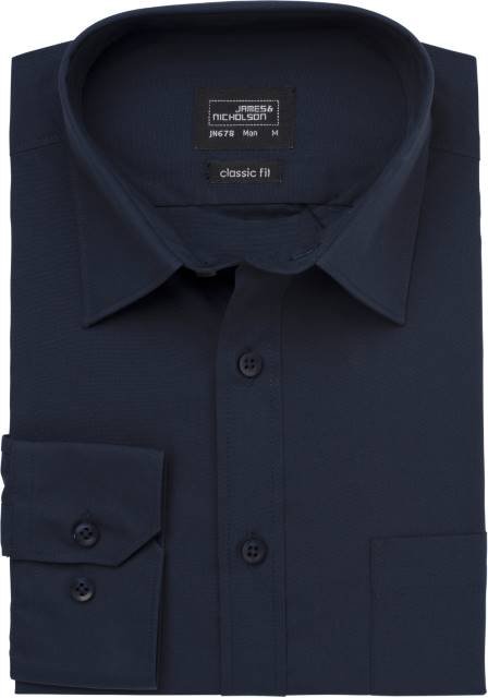 Daiber Men's Shirt Longsleeve Poplin – Navy