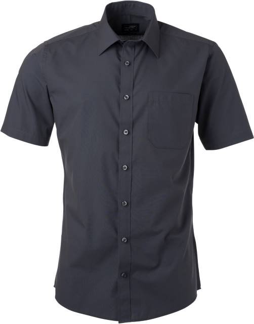 Daiber Men's Shirt Shortsleeve Poplin – Carbon