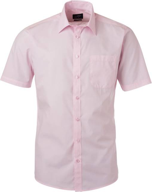 Daiber Men's Shirt Shortsleeve Poplin – Light Pink