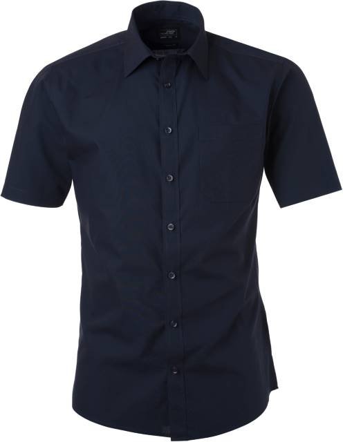 Daiber Men's Shirt Shortsleeve Poplin – Navy