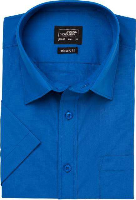 Daiber Men's Shirt Shortsleeve Poplin – Royal