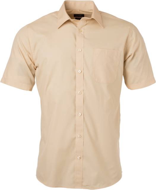 Daiber Men's Shirt Shortsleeve Poplin – Stone