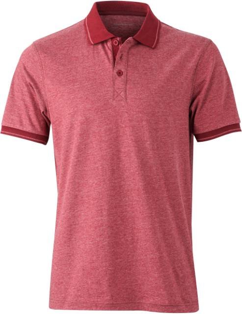 Daiber Men's Heather Polo – Wine Melange / Wine