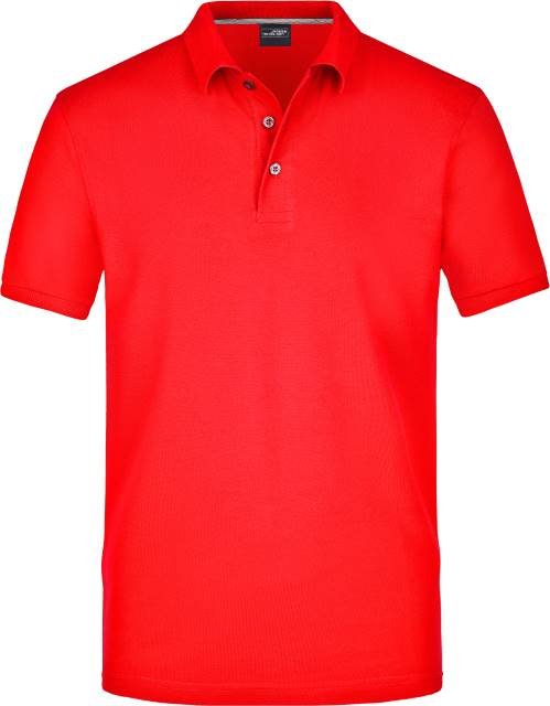 Daiber Men's Pima Polo – Light Red